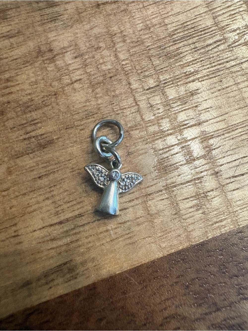 Sterling Silver Angel with accents charm